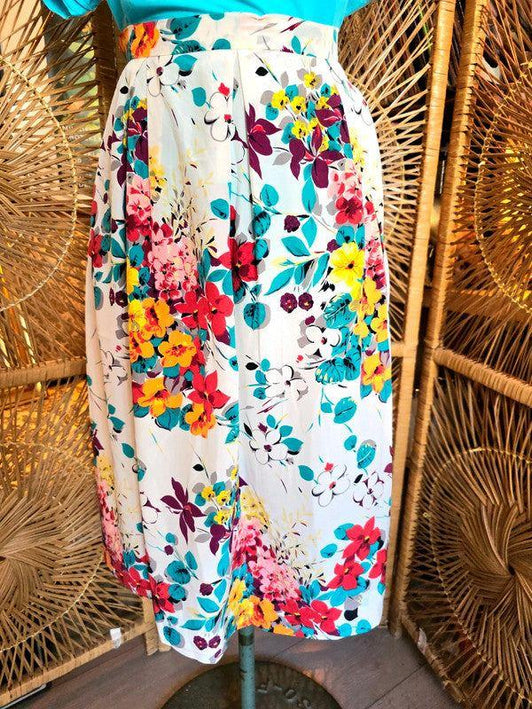 Vintage 80's/90's Floral Skirt - Yatva
