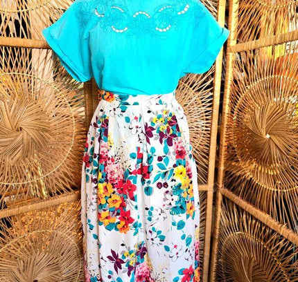 Vintage 80's/90's Floral Skirt - Yatva
