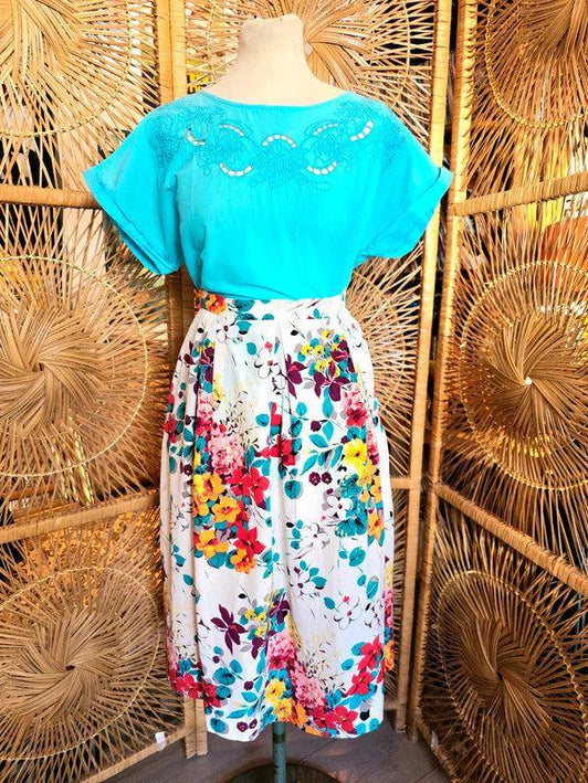Vintage 80's/90's Floral Skirt - Yatva