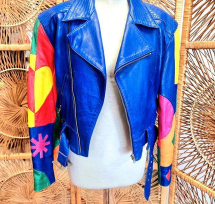 Vintage 80’s/90’s Michael Hoban North Beach Biker Jacket - Yatva