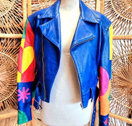 Vintage 80’s/90’s Michael Hoban North Beach Biker Jacket - Yatva