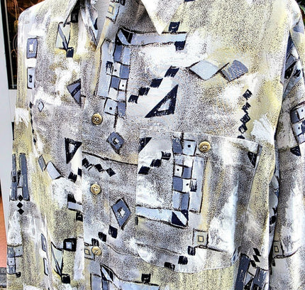 Vintage 80s/90s Print Shirt - Yatva