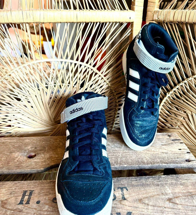 Vintage 90s Adidas Forum Hi Top Sneaker Trainers - Yatva