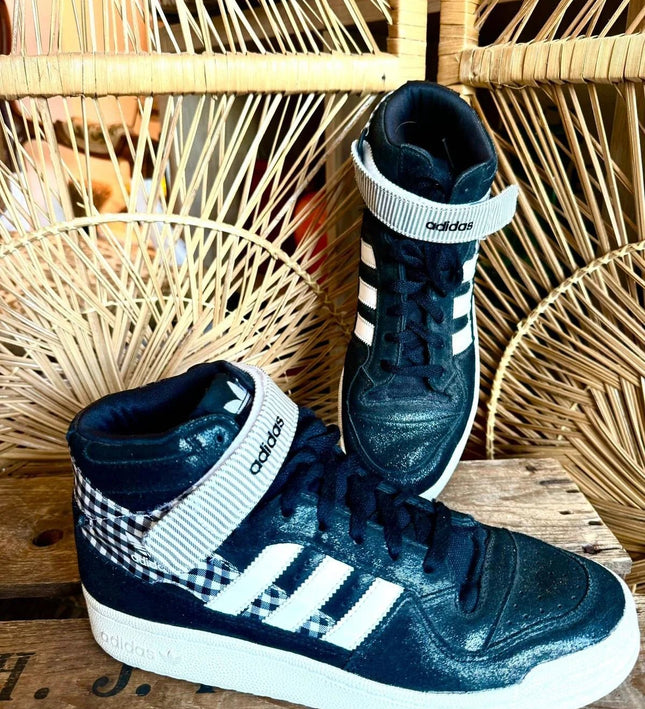 Vintage 90s Adidas Forum Hi Top Sneaker Trainers - Yatva