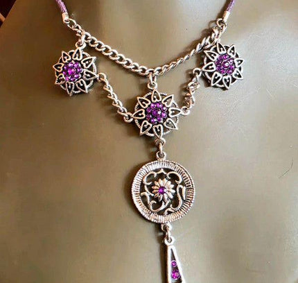 Vintage 90's Chandelier Necklace - Yatva