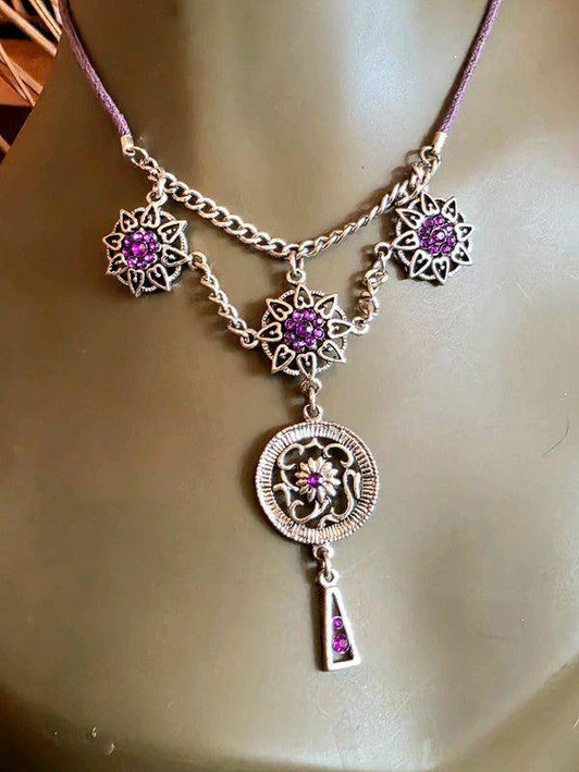 Vintage 90's Chandelier Necklace - Yatva