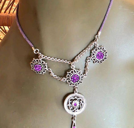 Vintage 90's Chandelier Necklace - Yatva