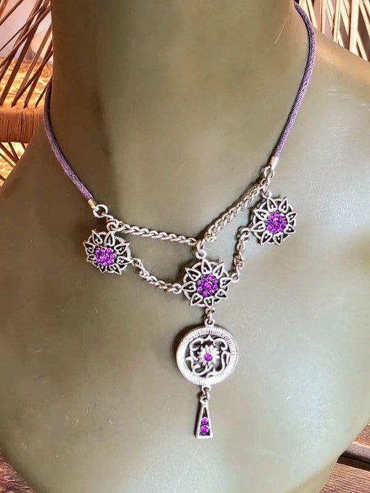 Vintage 90's Chandelier Necklace - Yatva