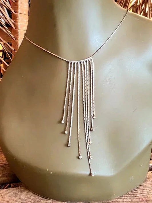 Vintage 90's Dangle Chain Necklace - Yatva