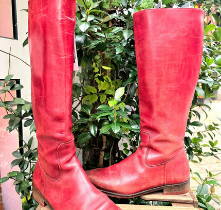 Vintage 90's Di Lauro Leather Boots - Yatva
