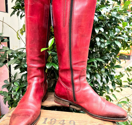 Vintage 90's Di Lauro Leather Boots - Yatva