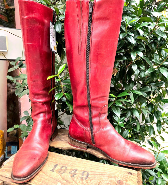 Vintage 90's Di Lauro Leather Boots - Yatva