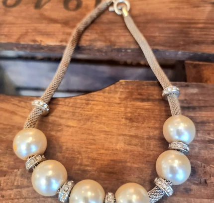 Vintage 90's Faux Pearl Necklace - Yatva