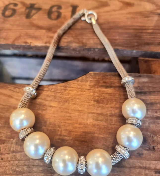 Vintage 90's Faux Pearl Necklace - Yatva