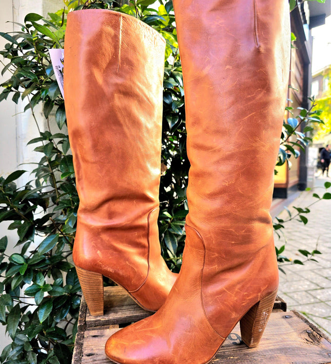 Vintage 90's FrancoMartini Leather Boots - Yatva
