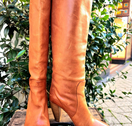 Vintage 90's FrancoMartini Leather Boots - Yatva