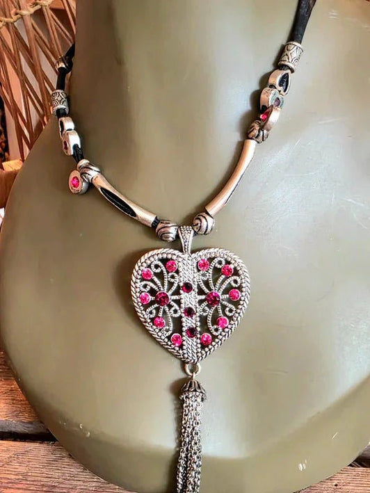 Vintage 90's Heart Necklace - Yatva