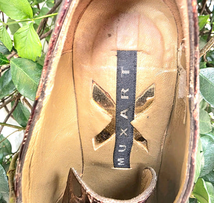 Vintage 90's Muxart Leather Wedge Shoes - Yatva
