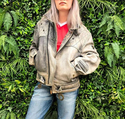 Vintage 90’s Schuh Motorcycle Leather Rider Jacket - Yatva