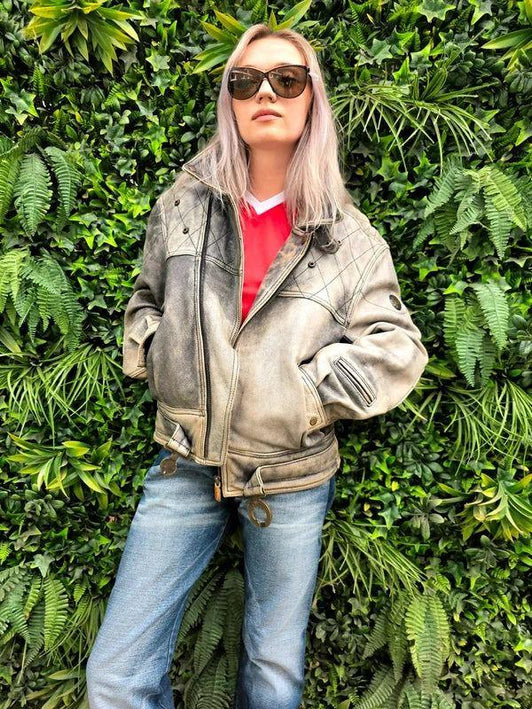 Vintage 90’s Schuh Motorcycle Leather Rider Jacket - Yatva