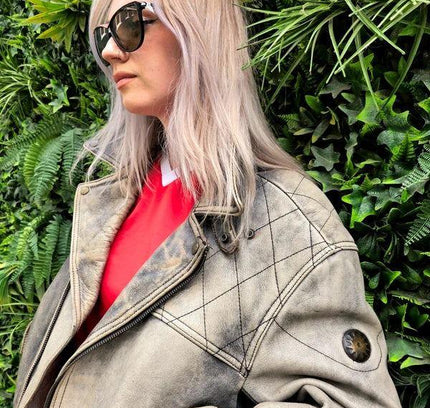 Vintage 90’s Schuh Motorcycle Leather Rider Jacket - Yatva