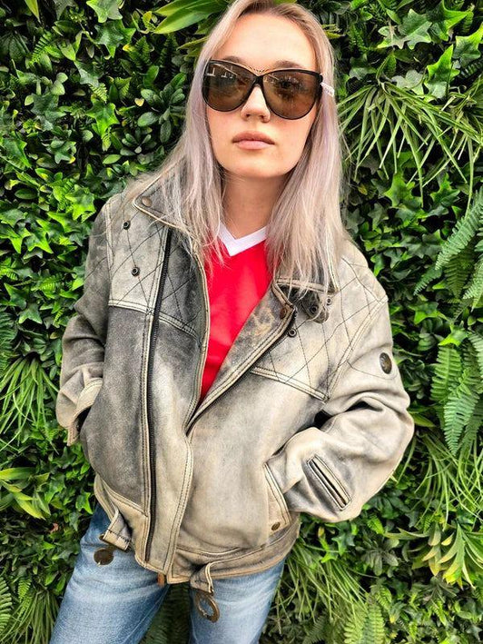 Vintage 90’s Schuh Motorcycle Leather Rider Jacket - Yatva