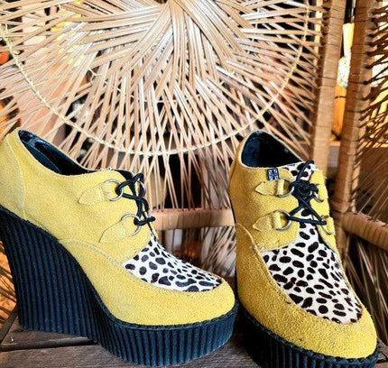 Vintage 90s T.U.K. Creeper Platform Wedge Shoes - Yatva