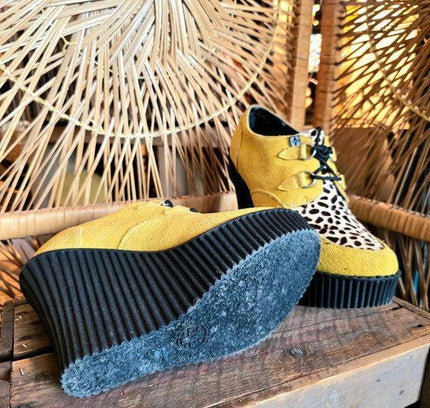 Vintage 90s T.U.K. Creeper Platform Wedge Shoes - Yatva