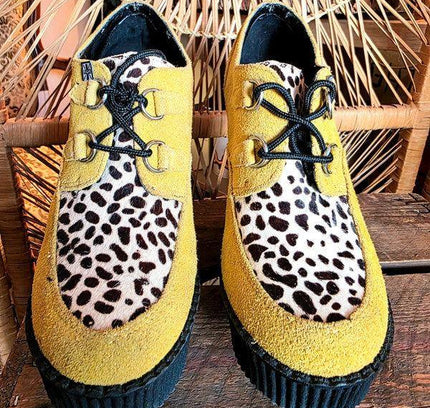 Vintage 90s T.U.K. Creeper Platform Wedge Shoes - Yatva