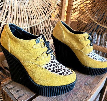 Vintage 90s T.U.K. Creeper Platform Wedge Shoes - Yatva