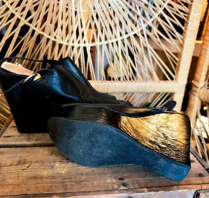Vintage 90´s Wedge Platform Sandal Shoes - Yatva