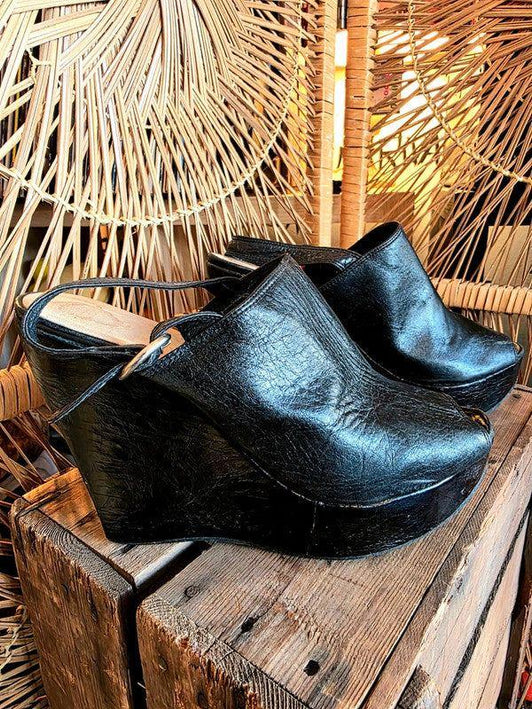 Vintage 90´s Wedge Platform Sandal Shoes - Yatva