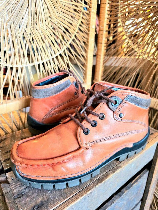 Vintage 90's Wolky Leather Ankle Boots - Yatva