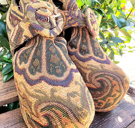 Vintage 90's / Y2K Jeffery Campbell Tapestry Platform Shoes - Yatva