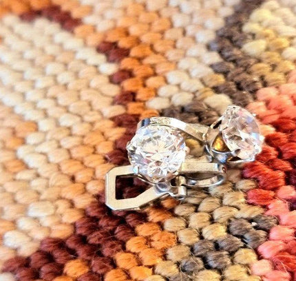 Vintage 925 Silver Clip - On Earrings - Yatva
