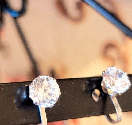 Vintage 925 Silver Clip - On Earrings - Yatva