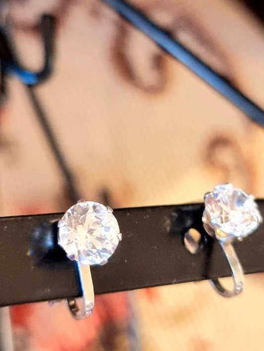 Vintage 925 Silver Clip - On Earrings - Yatva