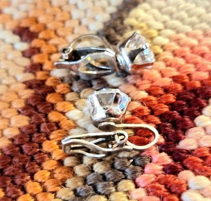 Vintage 925 Silver Clip - On Earrings - Yatva