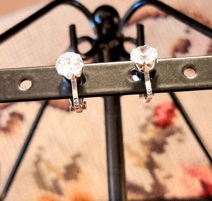 Vintage 925 Silver Clip - On Earrings - Yatva