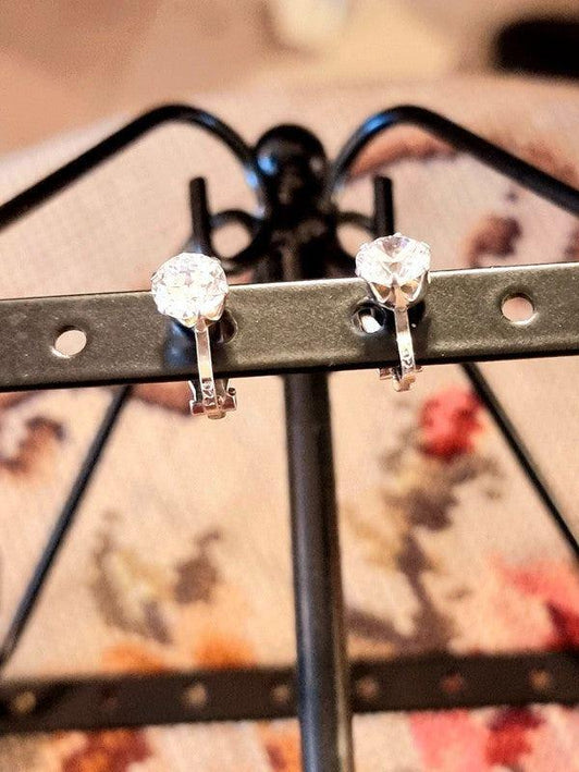 Vintage 925 Silver Clip - On Earrings - Yatva