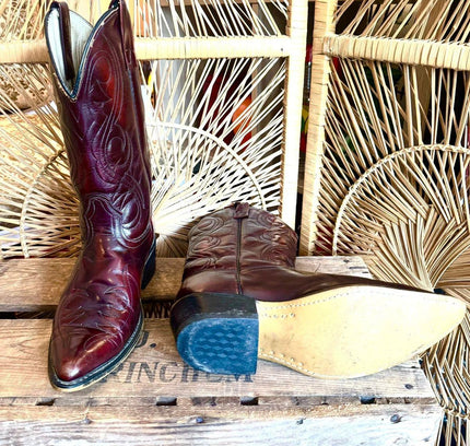 Vintage Acme 4939 Leather Cowboy Boots - Yatva