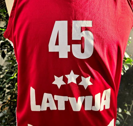 Vintage Adidas Latvia Reversible Basketball Jersey - Yatva
