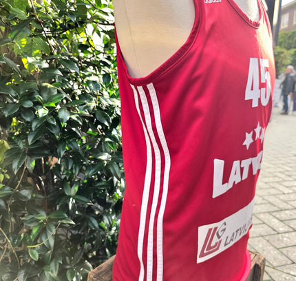 Vintage Adidas Latvia Reversible Basketball Jersey - Yatva