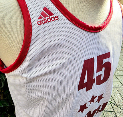 Vintage Adidas Latvia Reversible Basketball Jersey - Yatva