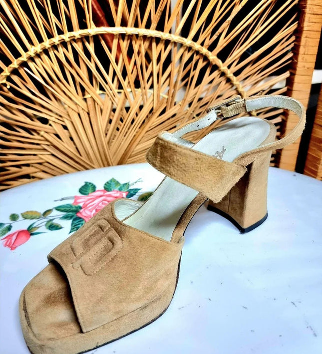 Vintage Alberto Slingback Shoes - Yatva