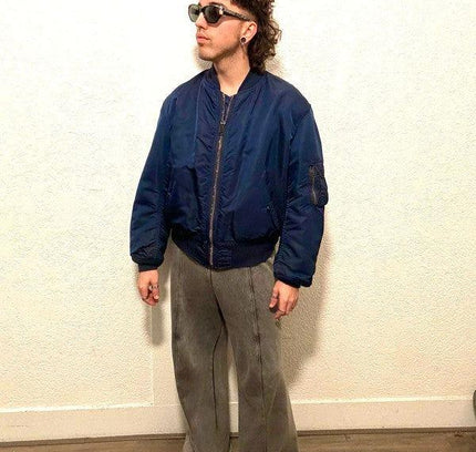Vintage Alpha Industries Nylon Jacket MA - 1 Flyer's Bomber Jacket - Yatva
