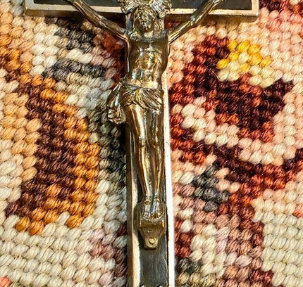 Vintage Antique French Pectoral Cross pendant - Yatva