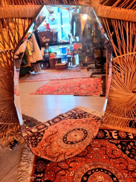 Vintage Art Deco Frameless Wall Mirror - Yatva