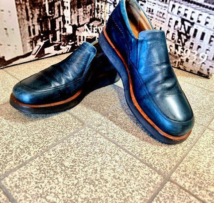 Vintage Bally Leather Platform Slip on Shoes - Yatva