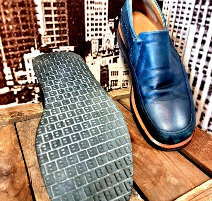 Vintage Bally Leather Platform Slip on Shoes - Yatva